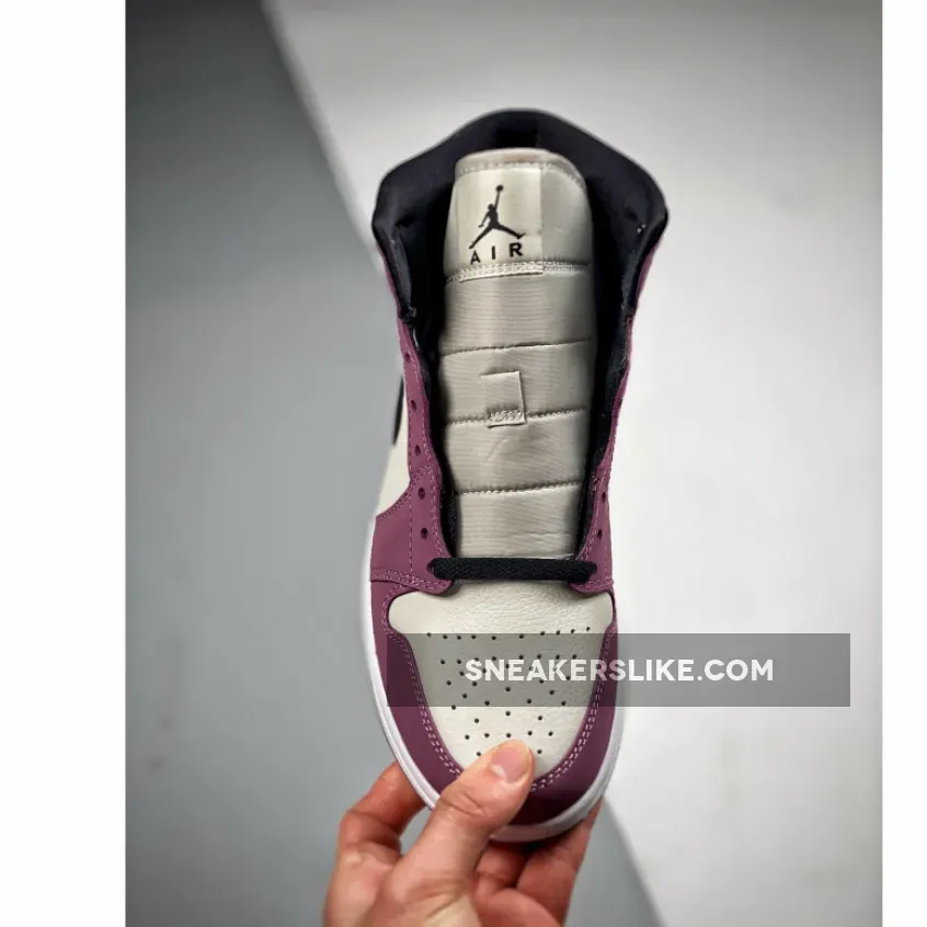 Air Jordan 1 Mid White/Berry Pink-Black DC7267-500