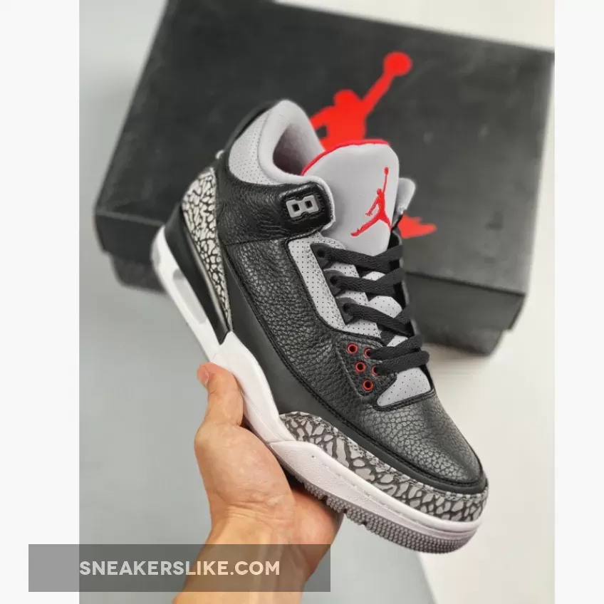 Air Jordan 3 Retro OG 'Black/Cement' Black/Fire Red-Cement Grey 854262-001 Aj3 / cement 3 release date