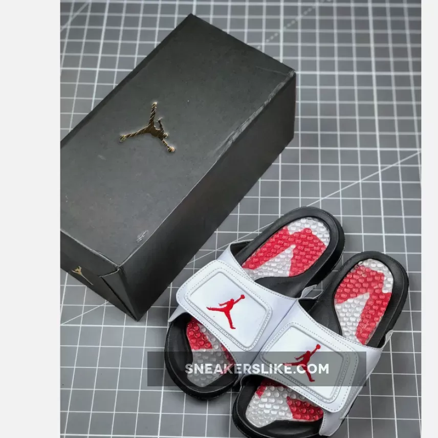 Air Jordan Hydro 5 White Black Red Brand New