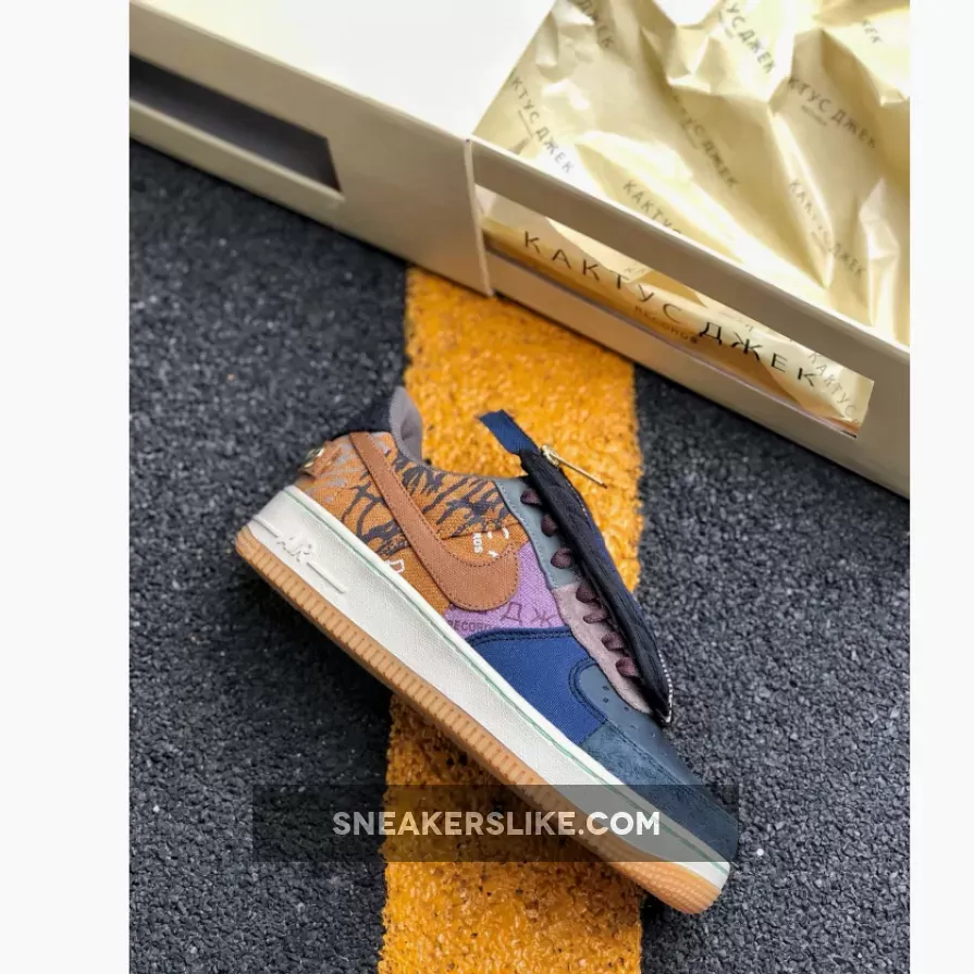 Travis Scott x Nike Air Force 1 Low Multi-Color/Muted Bronze-Fossil / travis scott cactus jack air force 1