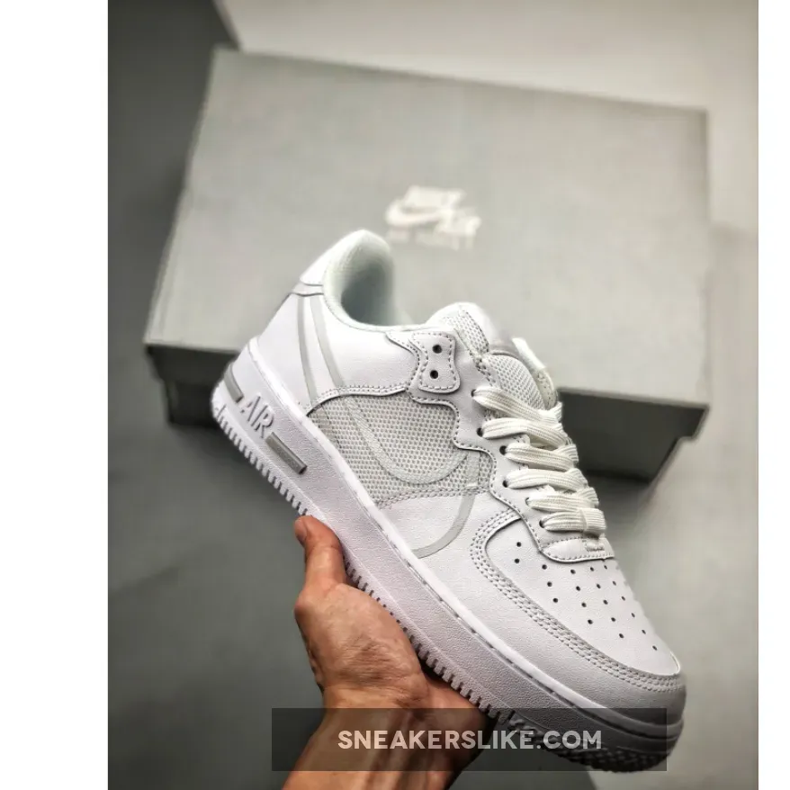Nike Air Force 1 React D/MS/X in 'White/Pure Platinum' Airforce 1 React