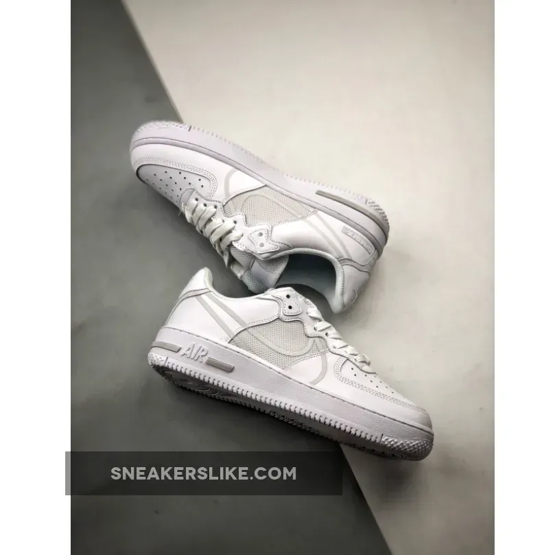 Nike Air Force 1 React D/MS/X in 'White/Pure Platinum' Airforce 1 React