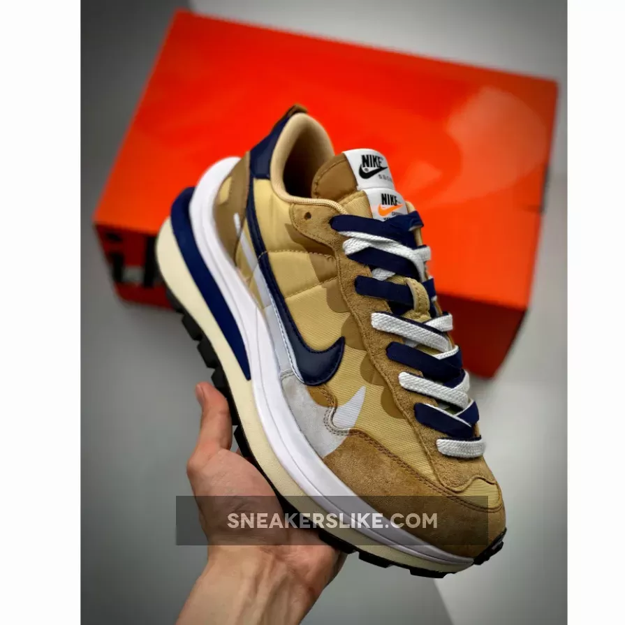 sacai x Nike VaporWaffle 'Sesame Blue Void' DD1875-200 - nike sacai vaporwaffle sesame