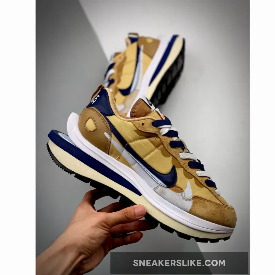 sacai x Nike VaporWaffle 'Sesame Blue Void' DD1875-200 - nike sacai vaporwaffle sesame