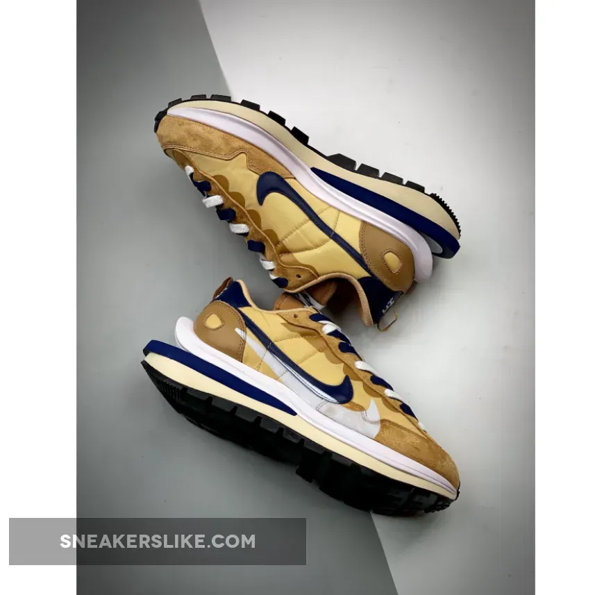 sacai x Nike VaporWaffle 'Sesame Blue Void' DD1875-200 - nike sacai vaporwaffle sesame