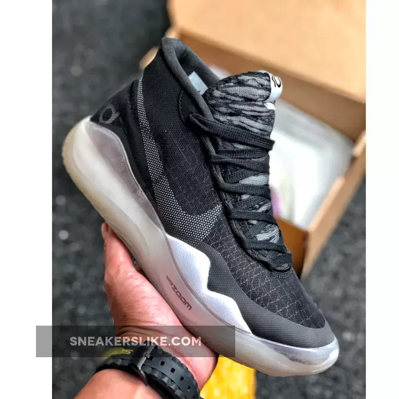 Nike KD 12 'The Day One' Black/Pure Platinum-White AR4229-001 Outlet