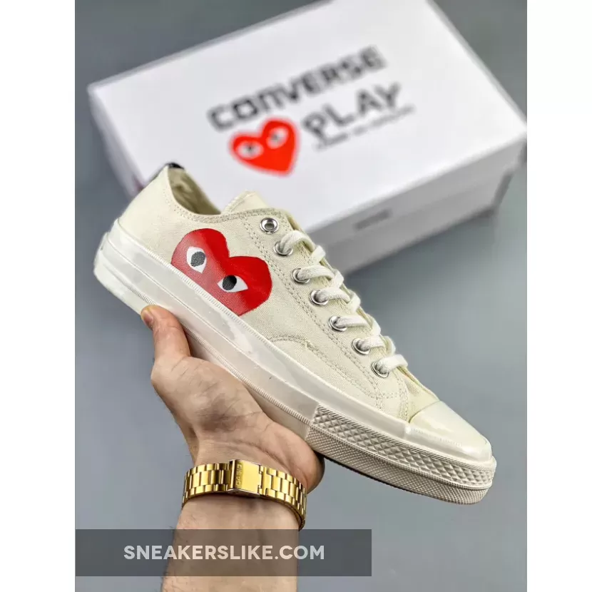 CDG Play X Converse Chuck Taylor All Star 70 Low White 1666265854 Online