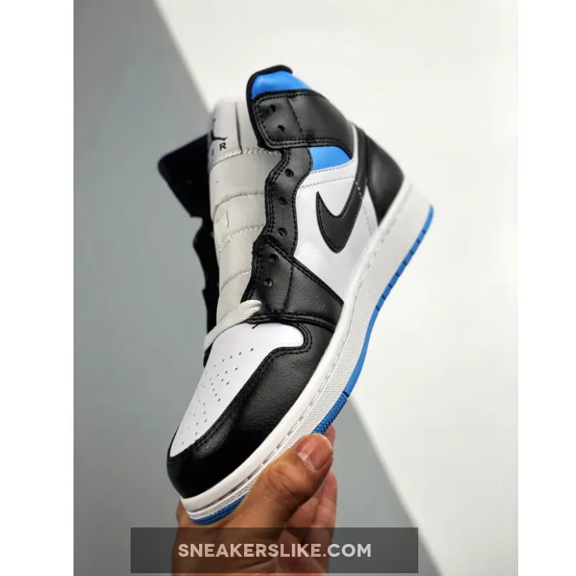 Air Jordan 1 Mid 'University Blue' BQ6472-102 jordan 1 mid royal black toe