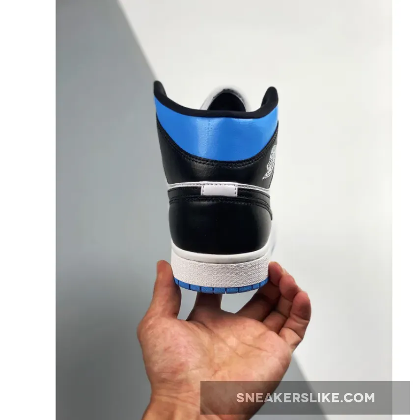 Air Jordan 1 Mid 'University Blue' BQ6472-102 jordan 1 mid royal black toe