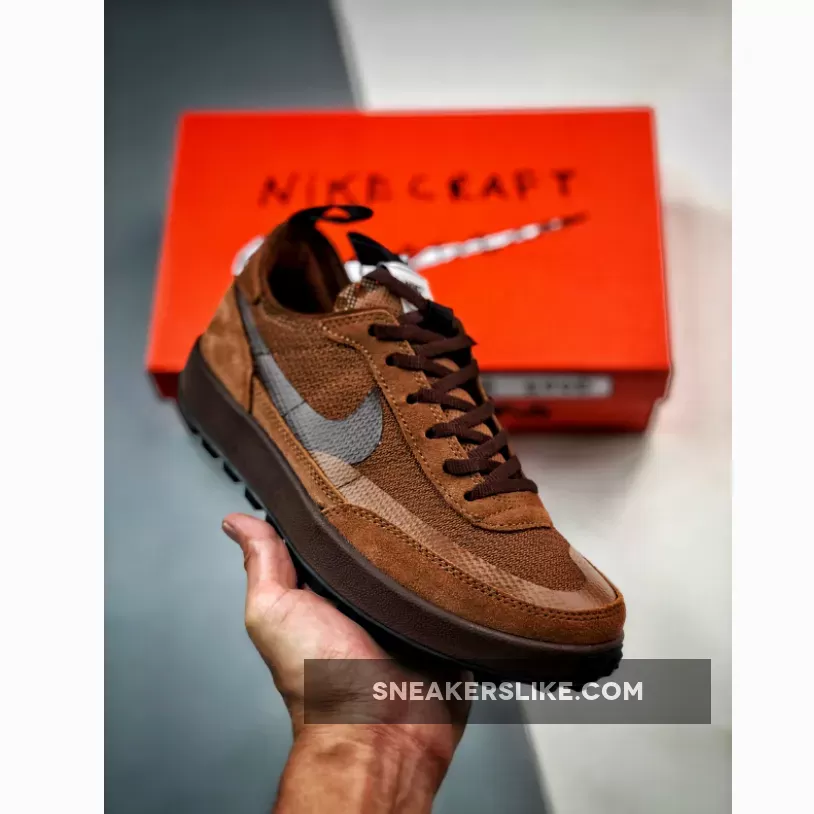 Tom Sachs X NikeCraft General Purpose Shoe Brown DA6672-201 nike craft general purpose brown