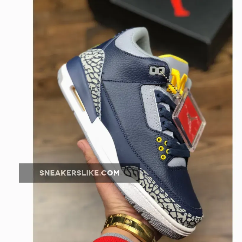 Air Jordan 3 Michigan PE / air jordan 3 pe