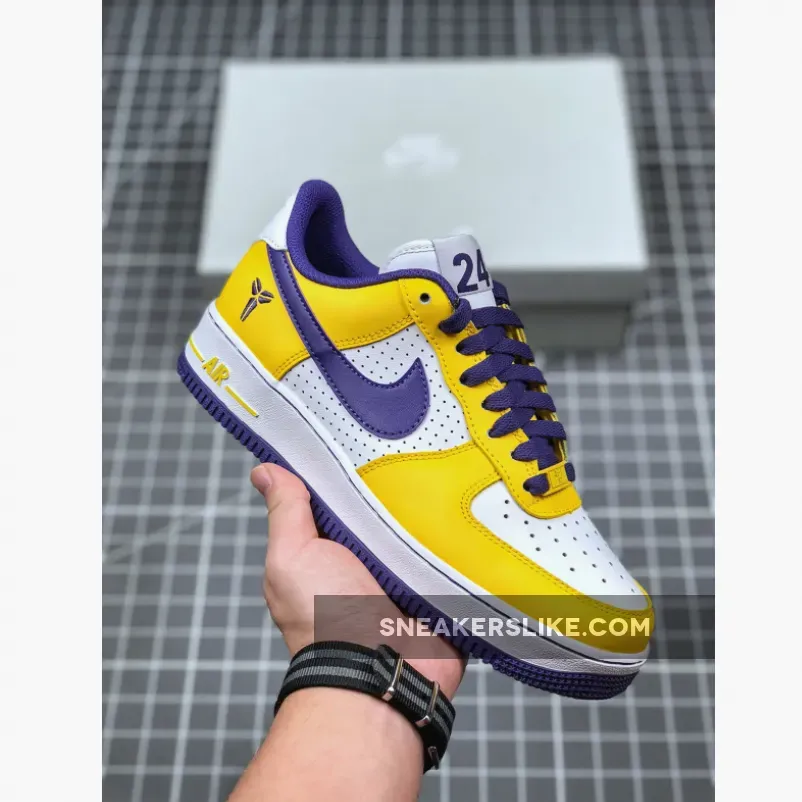 Nike Air Force 1 'Kobe Bryant' White/Varsity Purple-Varsity Maize 314192-151 Online