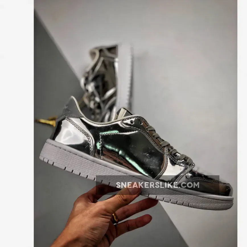 Air Jordan 1 Low Pinnacle Metallic Silver/White 852549-003 Restock