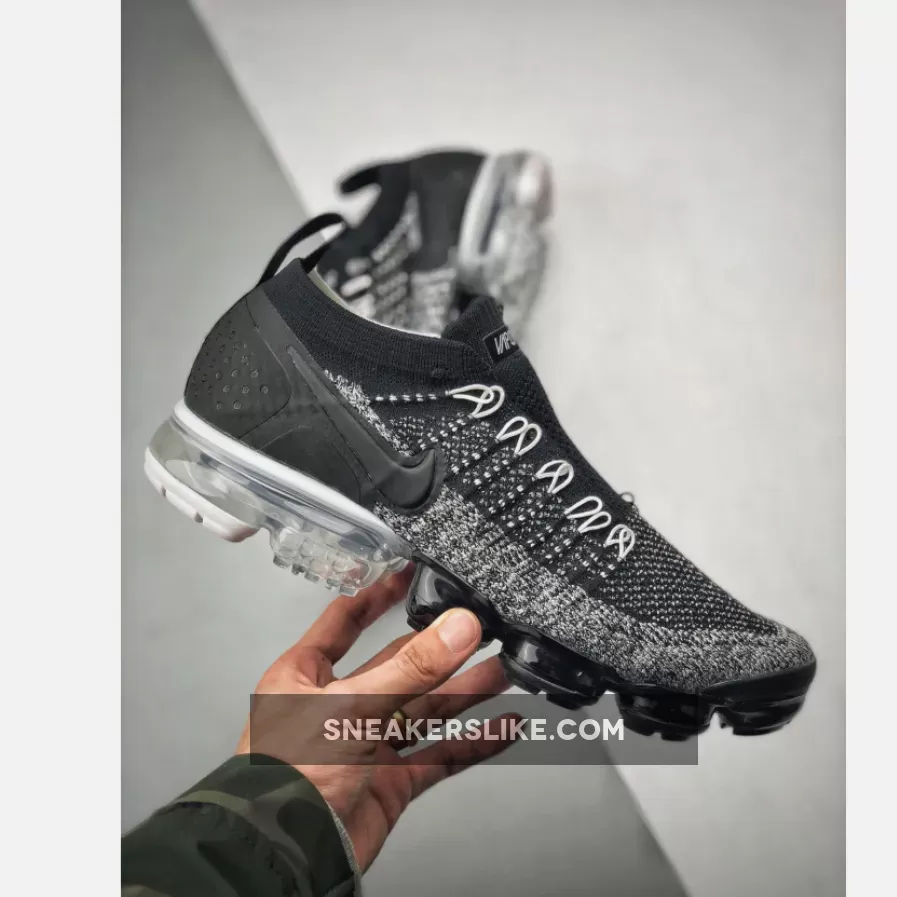 Nike Air VaporMax Flyknit 2 'Orca' Black White 942842-016 / black and white vapormax flyknit