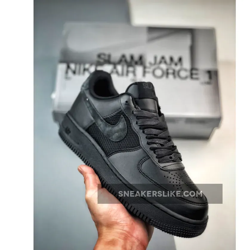 Slam Jam x Nike Air Force 1 Low SP Black DX5590-001 nike air force 1 sp