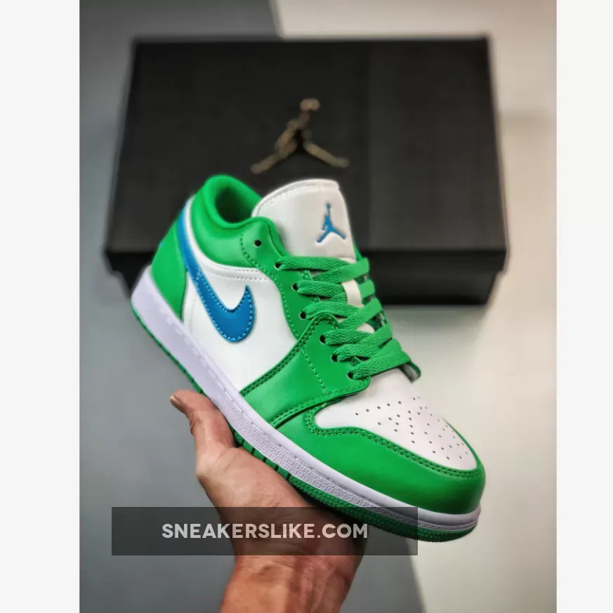Air Jordan 1 Low Lucky Green/Aquatone-White DC0774-304 #aj 1 low lucky green