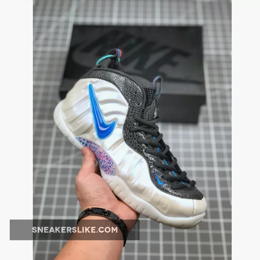 Nike Little Posite Pro ‘3D’ White/Blue Hero-Red Orbit-Indigo Force