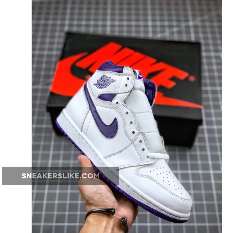 Jordan 1 Retro High OG Court Purple CD0461-151 / air jordan 1 high og white court purple