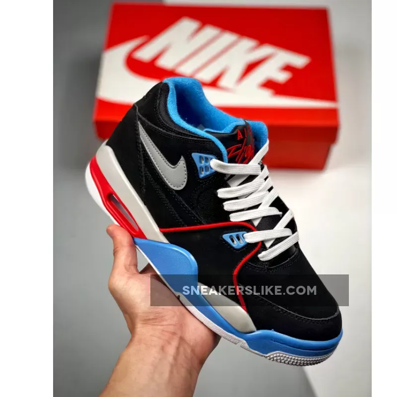 Nike Air Flight 89 'Chicago' Black Red Blue #nike air flight black and red