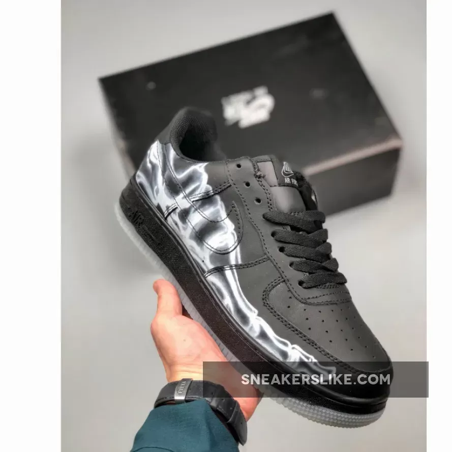 Nike Air Force 1 Low 'Skeleton' Black BQ7541-001 #black skeleton af1