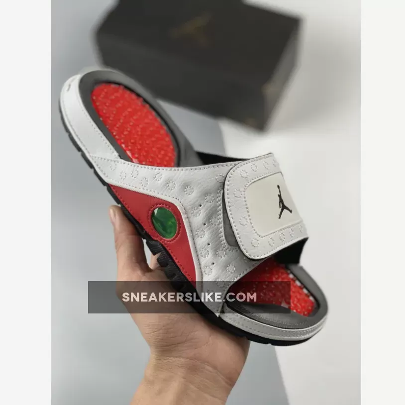 Jordan Hydro 13 Slide White/black-gym Red 1681634317 New Releases