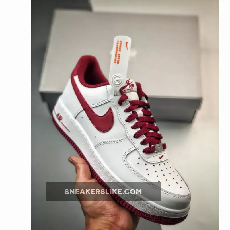 Nike Air Force 1 Low White Light Bordeaux DH7561-101 / air force 1 white bordeaux