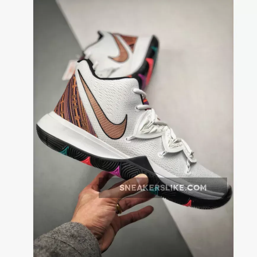 Nike Kyrie 5 'BHM' Black White kyrie 5 red and white