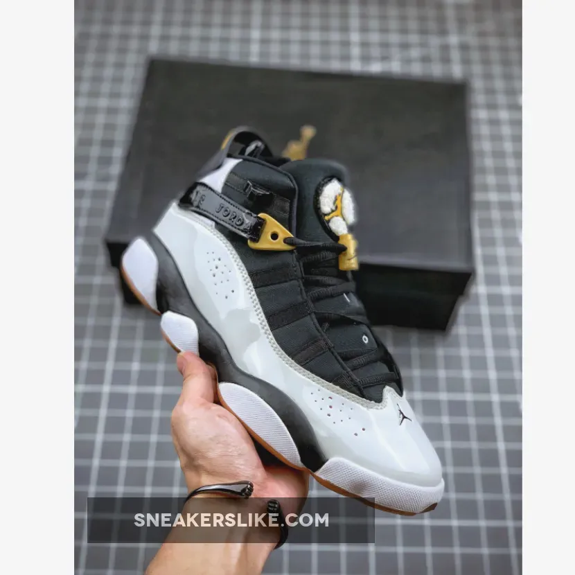Jordan 6 Rings 'White Black' 323399-100 jordan 6 gold rings