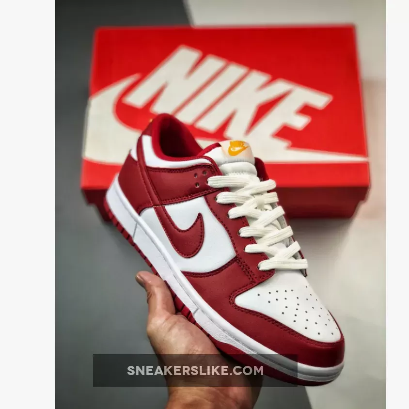 Nike Dunk Low 'Cardinal' Gym Red/White DD1391-602 Nike Dunk Low Gym Red/university Gold