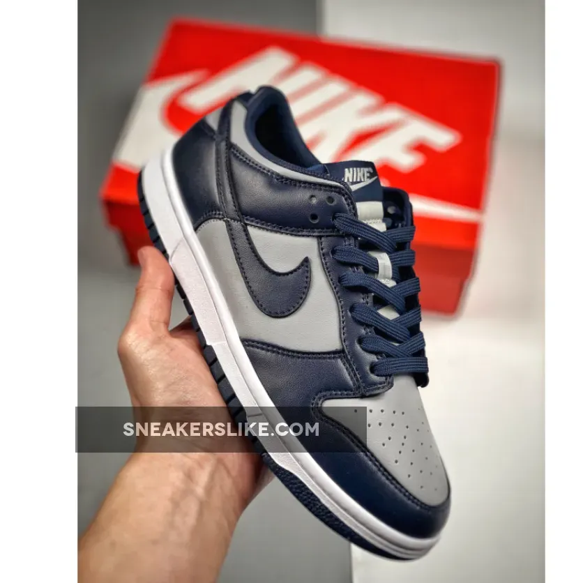 Nike Dunk Low 'Georgetown' Wolf Grey/Obsidian/Total Orange / nike dunk low retro wolf grey dark obsidian