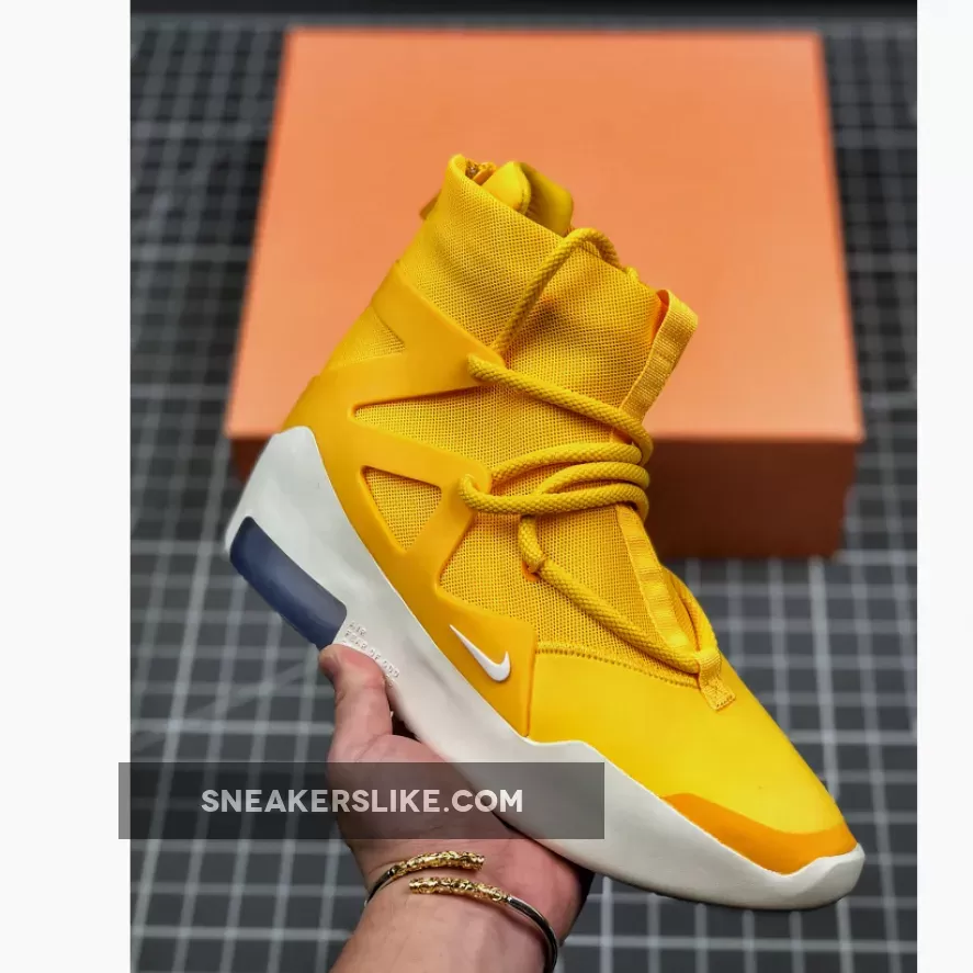 Nike Air Fear Of God 1 Amarillo/Amarillo-White AR4237-700 Restock