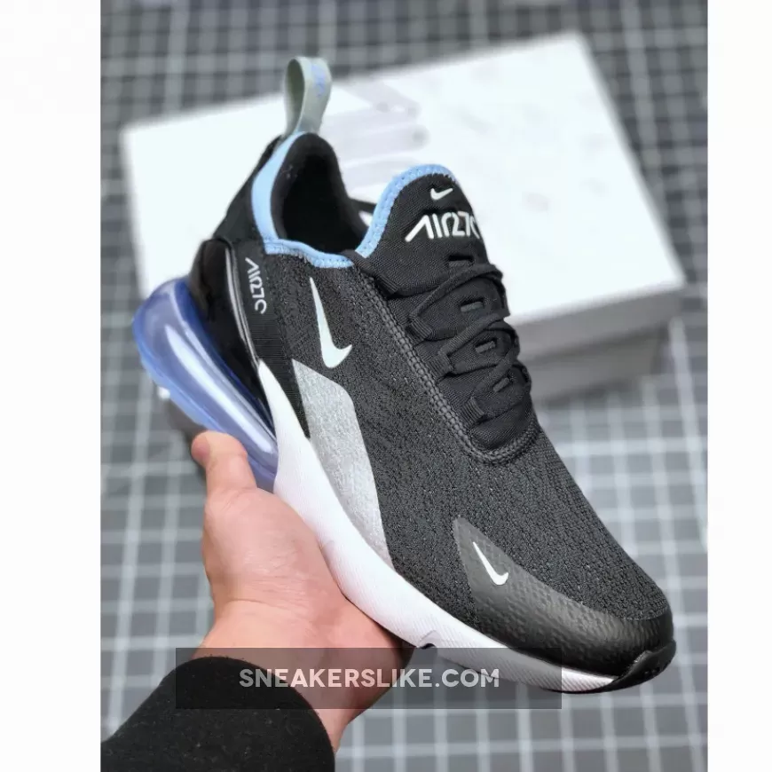 Nike Air Max 270 Black/Summit White-Aluminum For Sale