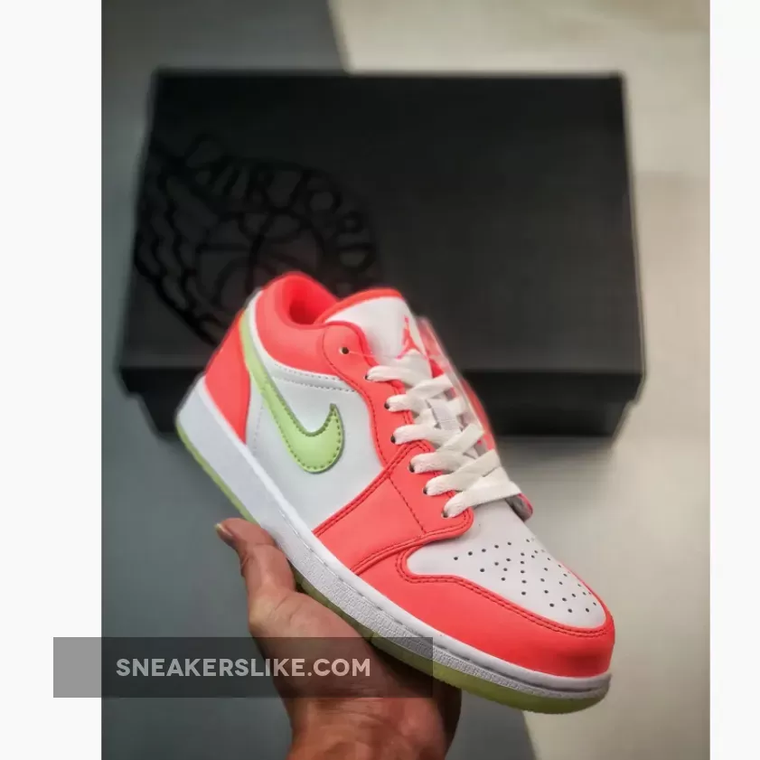 Air Jordan 1 Low Lava Glow/White/Barely Volt / Jordan 1 Mid Glow FN6772-671