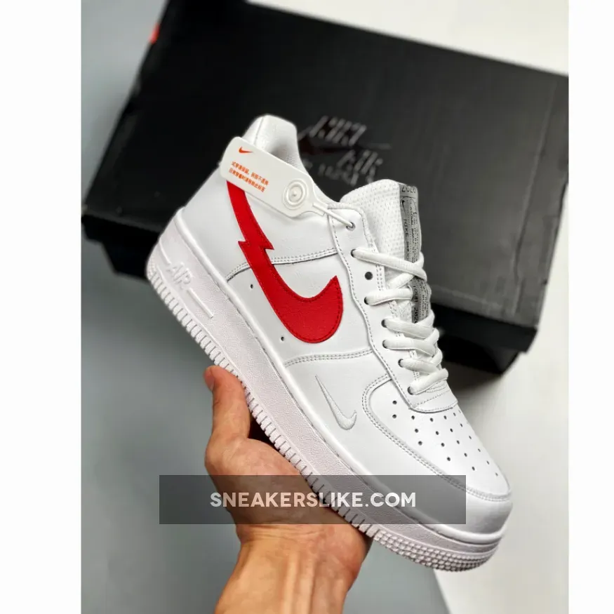 Nike Air Force 1 Low 'Euro Tour' White/University Red/Midnight Navy #air force 1 euro tour