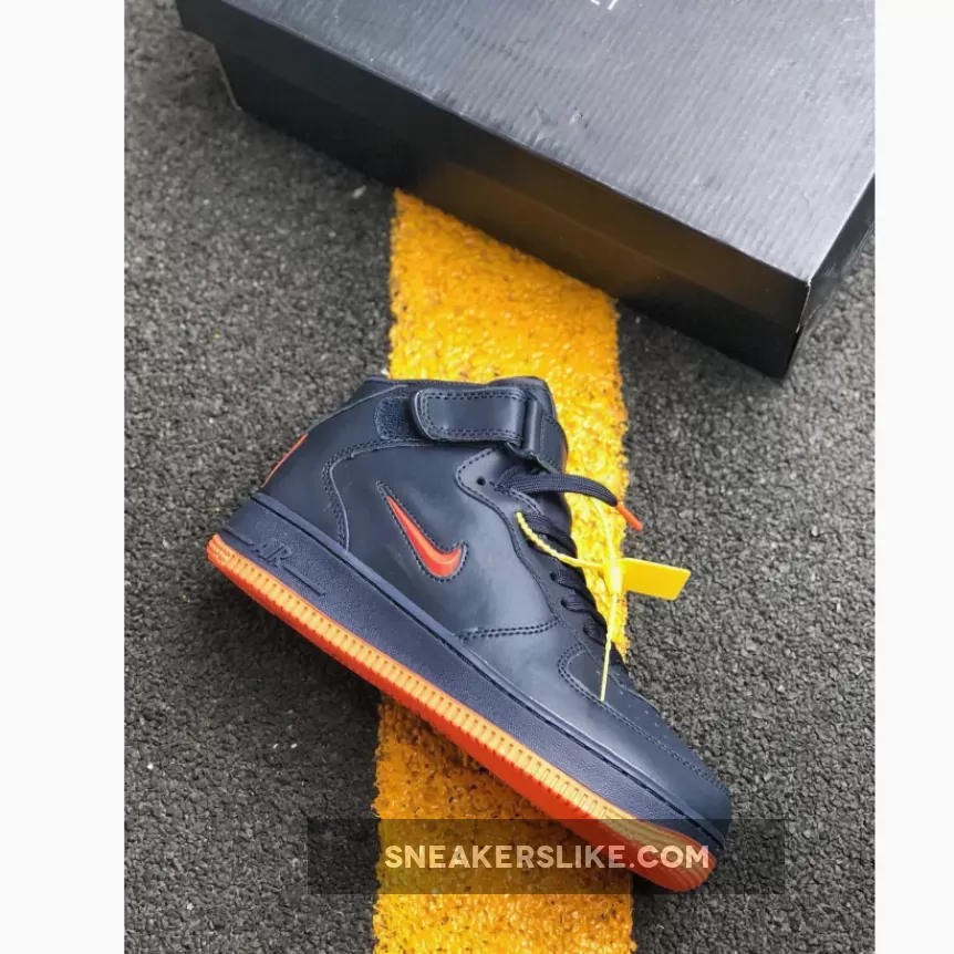 Nike Air Force 1 Mid 'New York' Obsidian Black AO1639-400 Brand New