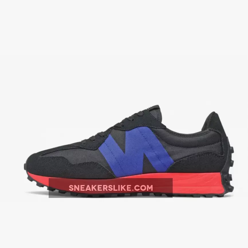 New Balance 327 Black Energy Red MS327CPB / new balance 327 black red
