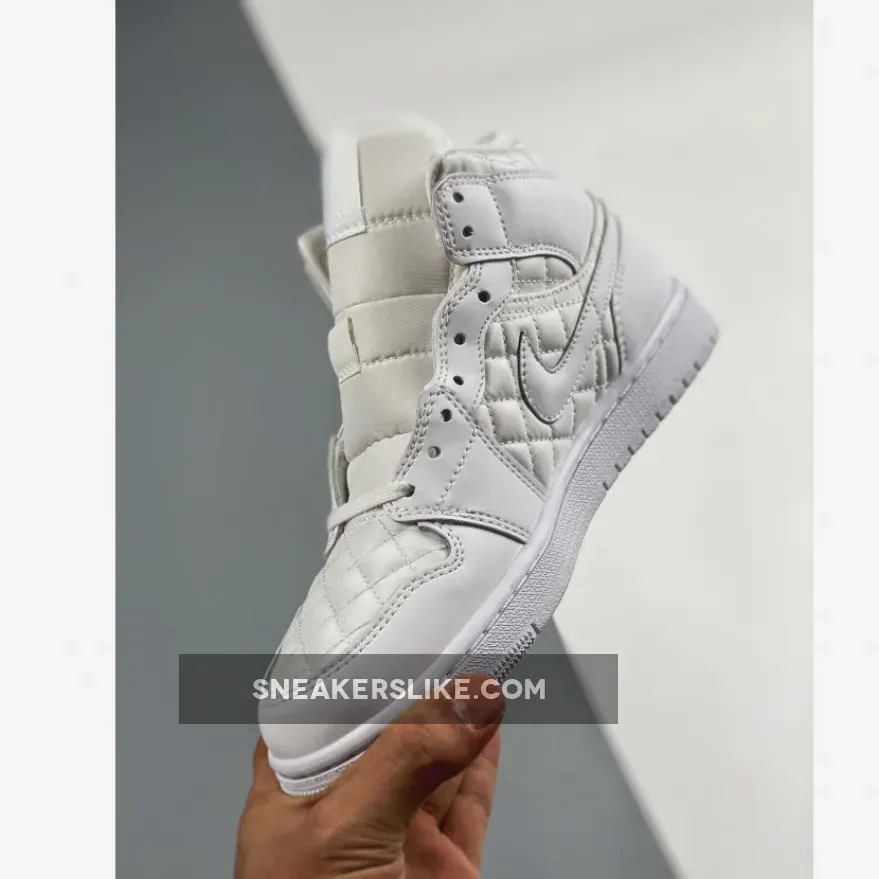 Air Jordan 1 Mid White Quilted DB6078-100 #air jordan quilted