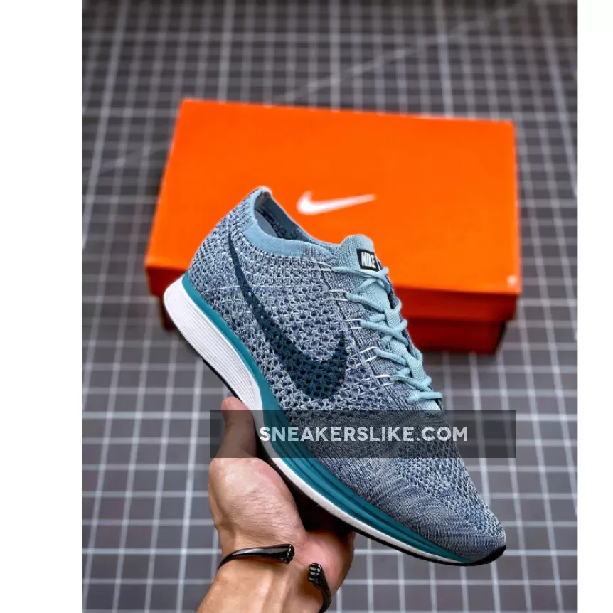 Women Nike Flyknit Racer Blueberry 526628-102 Outlet