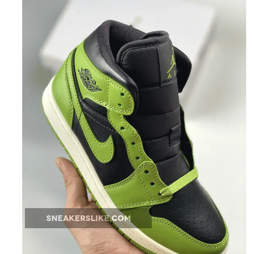 Air Jordan 1 Mid Black Green BQ6472-031 #black green and orange jordan 1