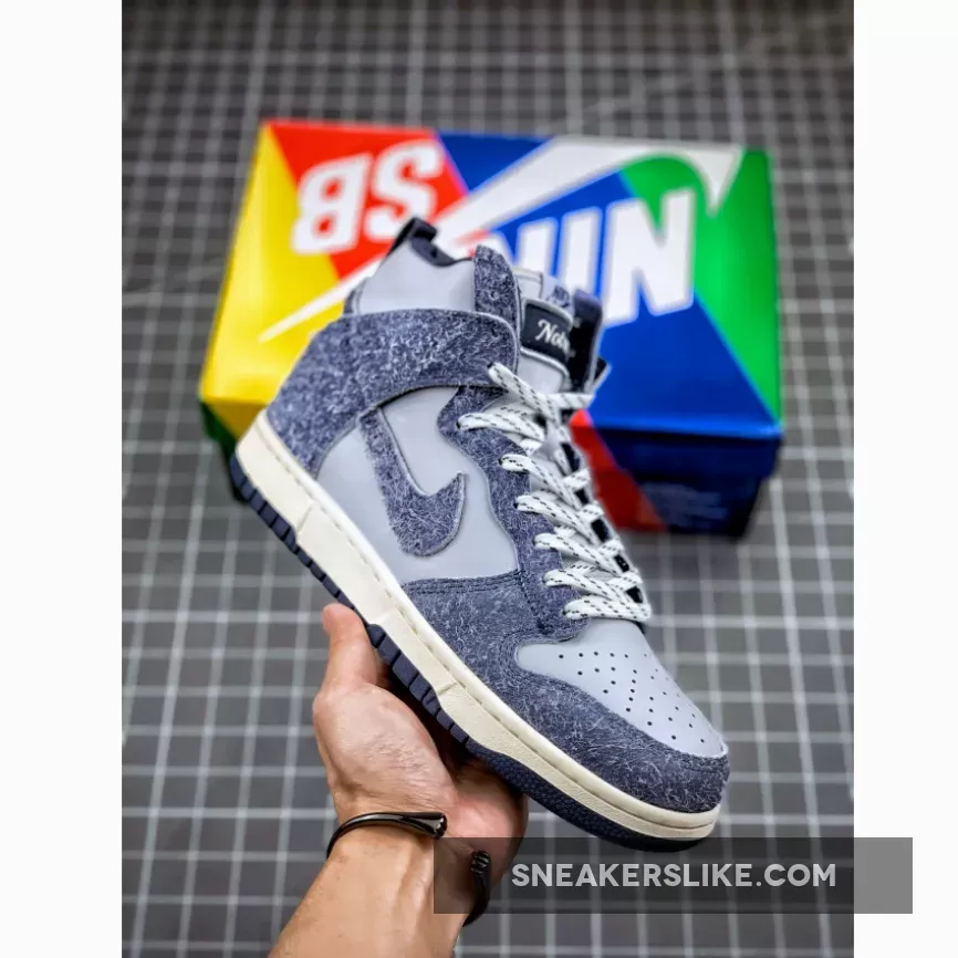 Notre x Nike Dunk High Pearl White/Blue Void-Grand Purple #nike dunk high blue void