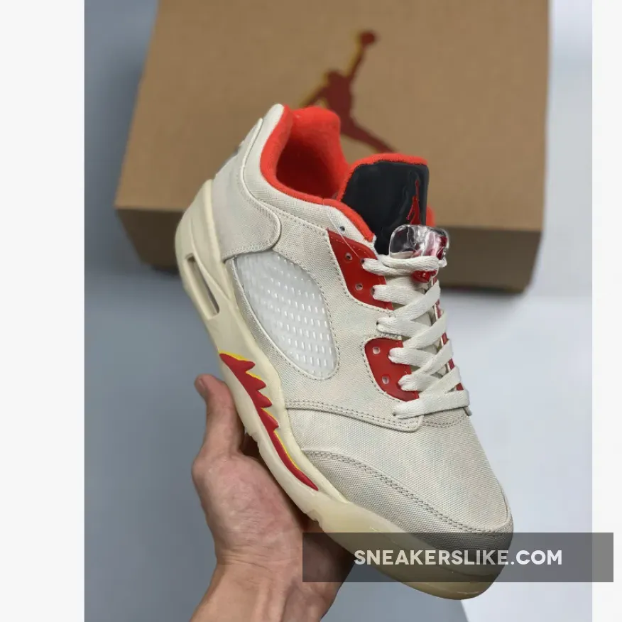 Jordan 5 Low Chinese New Year Sail Chile Red DD2240-100 / jordan 5 retro low chinese new year