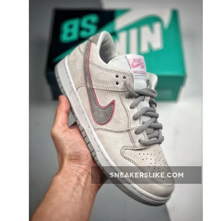 Nike SB Dunk Low Pro x Ishod Pink Silver 895969-160 Dunk Low Ishod Wair