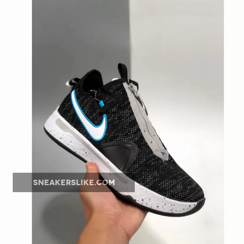 Nike PG 4 Heather Black Blue CD5082-004 Black Pg 4