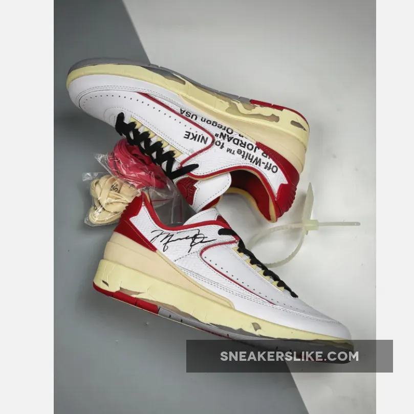 Jordan 2 2023 / Off-White x Air Jordan 2 Low White/Varsity Red-Black