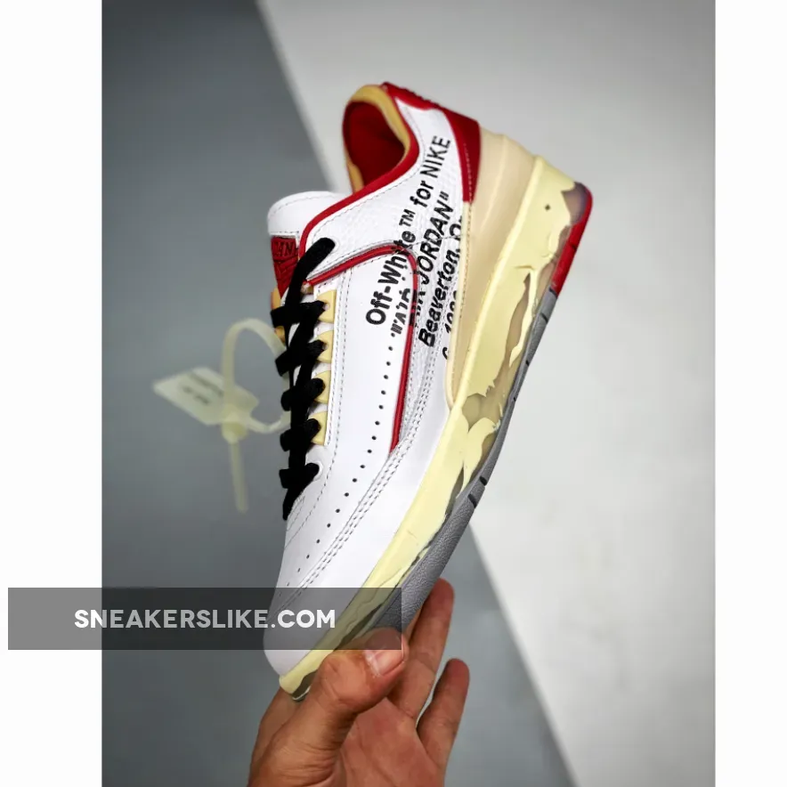 Jordan 2 2023 / Off-White x Air Jordan 2 Low White/Varsity Red-Black