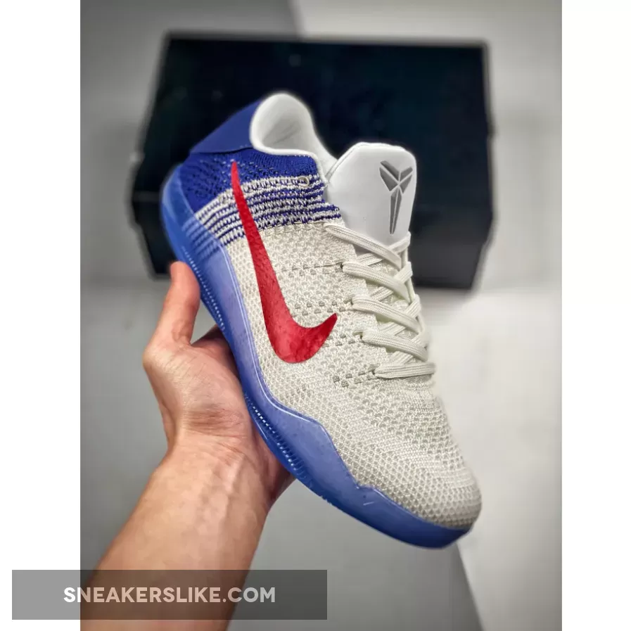 Nike Kobe 11 Elite Low 'USA' White/University Red-Deep Royal Blue / kobe 11 for sale