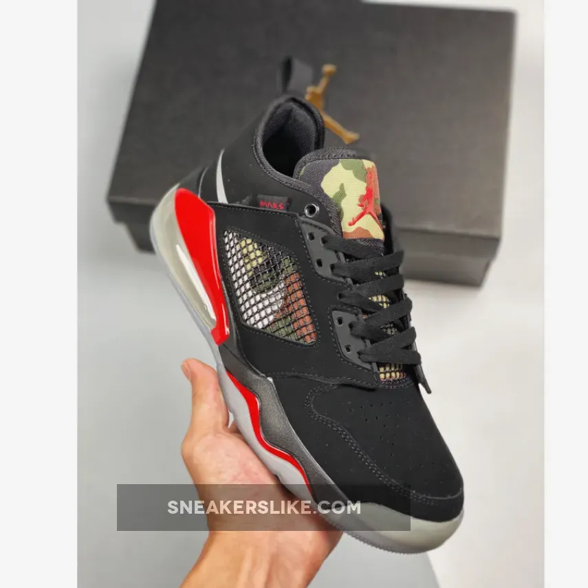 Jordan Mars 270 Low 'Camo' Black Red CK1196-008 / air jordan mars 27c