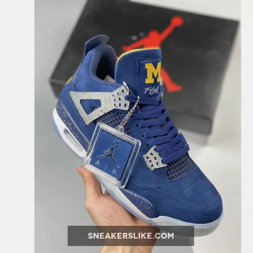 Air Jordan 4 'Michigan Wolverines' PE - jordan 4 michigan