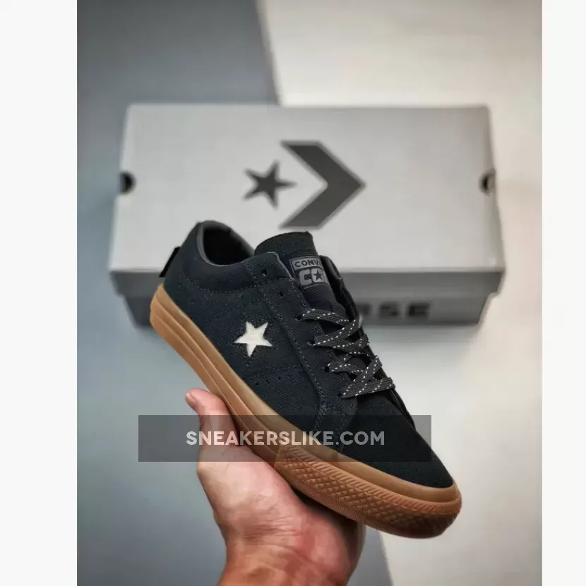 Converse One Star Pro Low 'Black Dark Gum' A03217C Restock
