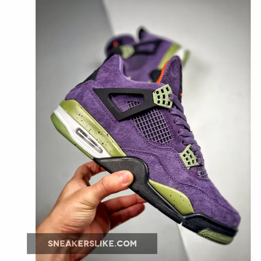Air Jordan 4 Canyon Purple For Womens AQ9129-500 Crayon Jordan 4